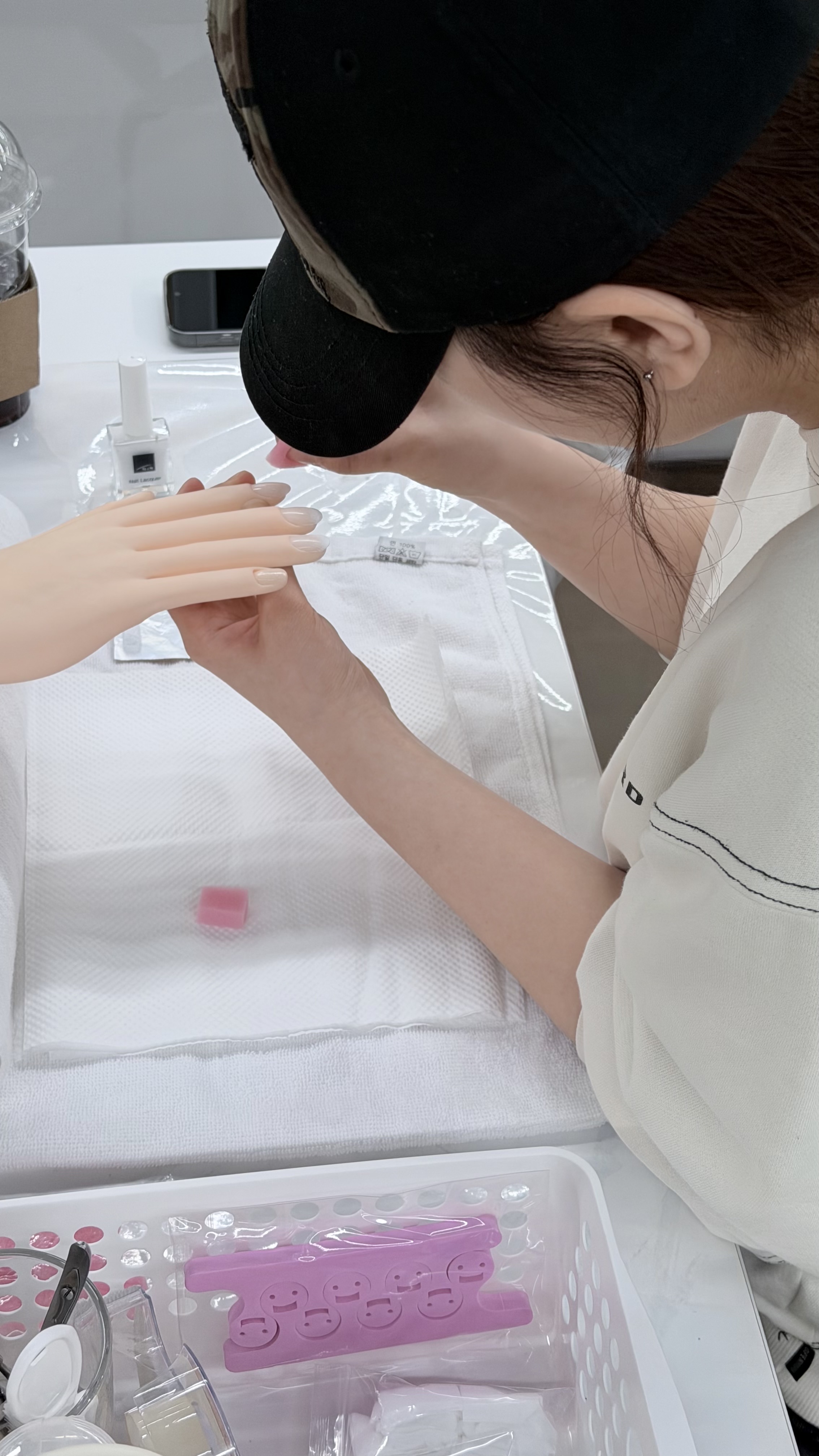 뷰티케어학과 기초네일미용 실습수업!!